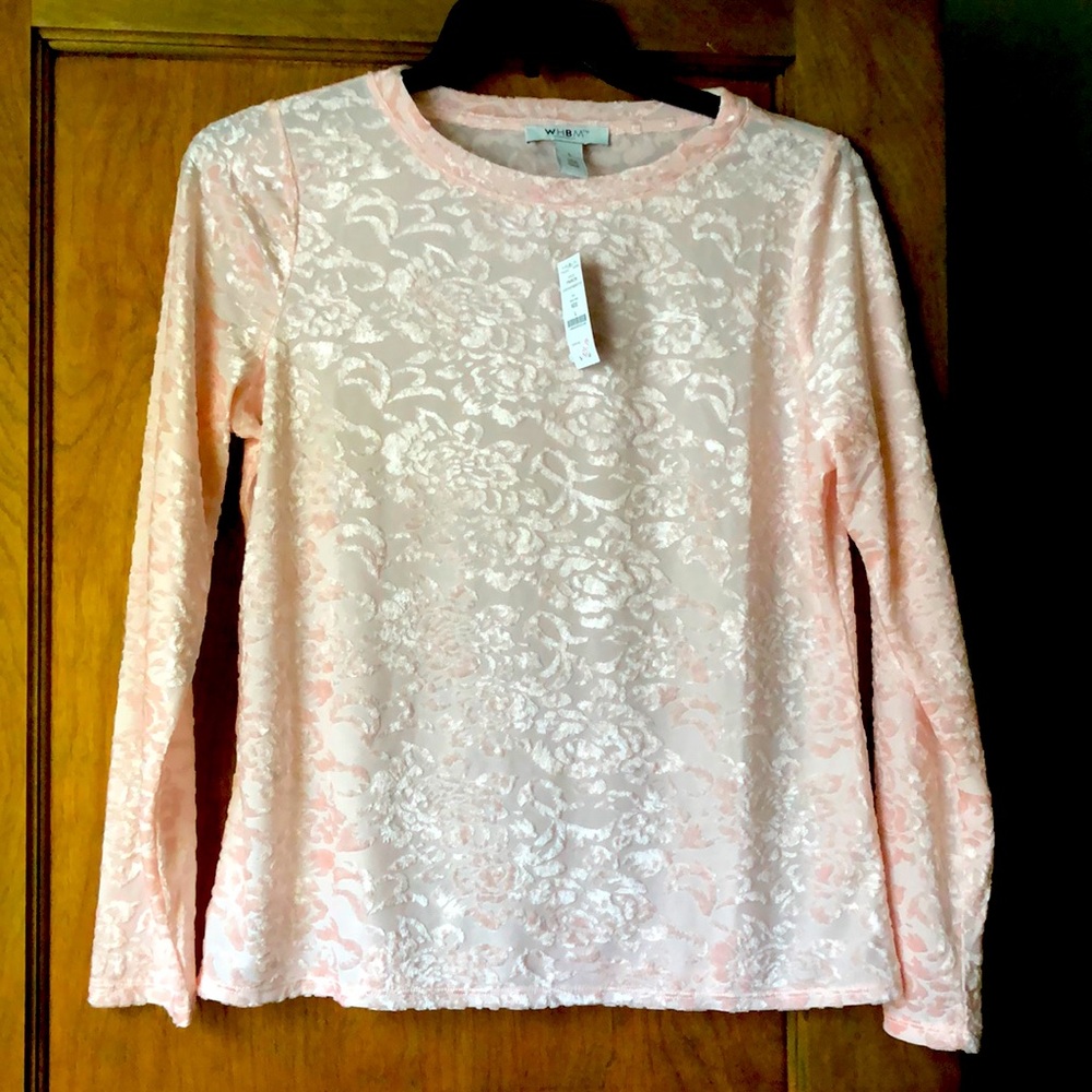 Velvety floral top